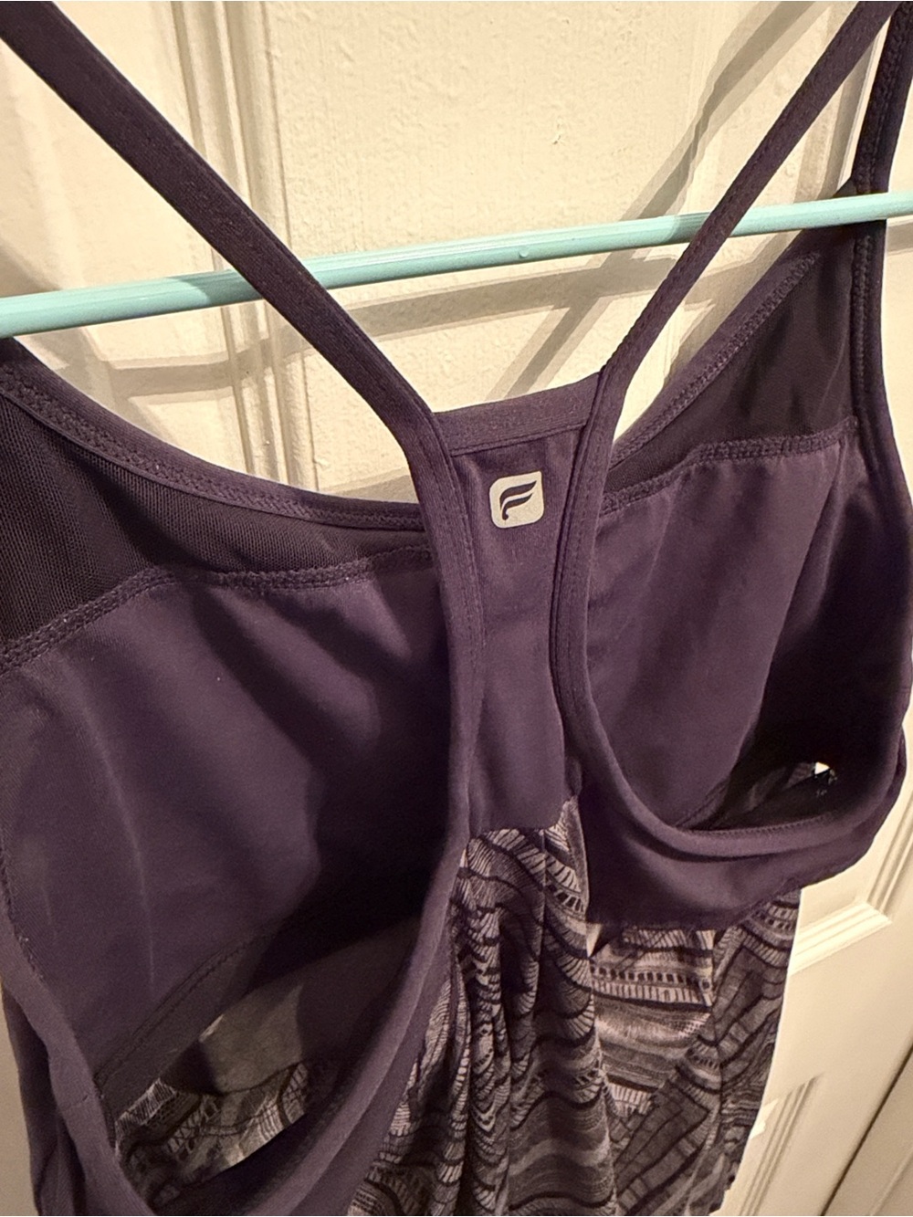 Fabletics Black and Gray Geometric Racerback Tank - Picture 4 of 4